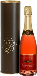 Игристое вино  "Bailly-Lapierre" Rose Brut, Cremant De Bourgogne AOC, gift box