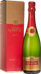 Игристое вино Lucien Albrecht, Brut, Cremant d'Alsace AOC, gift box, 1.5 л
