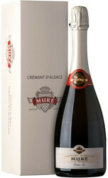 Игристое вино Rene Mure, Cremant d'Alsace Demi-Sec, gift box