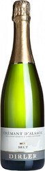 Игристое вино Dirler-Cade. Cremant d'Alsace AOC Brut
