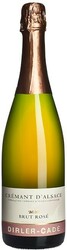 Игристое вино Dirler-Cade. Cremant d'Alsace AOC Brut Rose