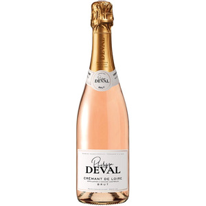 Игристое вино "Philippe Deval" Brut Rose, Cremant de Loire AOC