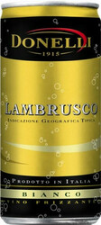 Игристое вино Donelli, Lambrusco dell'Emilia IGT Bianco, in can, 200 мл