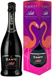 Игристое вино Canti. Asti DOCG. gift box "Romantic"