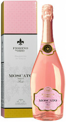 Игристое вино "Abbazia" Moscato Rose Fiorino d'Oro, gift box