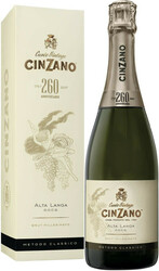 Игристое вино "Cinzano" Cuvee Vintage 260 Brut, Alta Langa DOCG, gift box