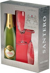 Игристое вино Santero, "Gran Dessert", gift box with 2 glasses