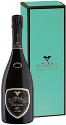 Игристое вино Villa Franciacorta. "Diamant" Pas Dose. Franciacorta DOCG. gift box