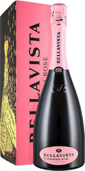 Игристое вино Bellavista. Brut Rose. Franciacorta DOCG. gift box