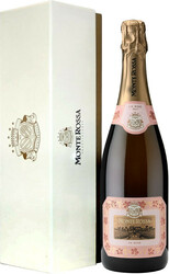 Игристое вино Monte Rossa, "P.R." Brut Rose, gift box "Premium"
