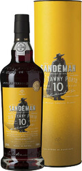 Портвейн Sandeman, Tawny Porto 10 Years Old, Douro DOP, in tube