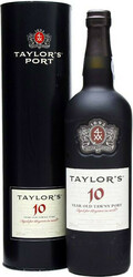 Портвейн Taylor's, Tawny Port 10 Years Old, in black tube