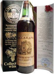 "Коллекционное вино" Портвейн красный "Массандра", 2004, в подарочной коробке