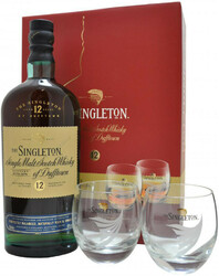 Виски "Singleton" of Dufftown, 12 Years Old, gift box with 2 glasses, 0.7 л