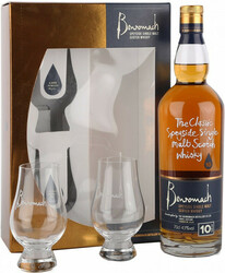 Виски "Benromach" 10 Years Old, gift box with 2 glasses, 0.7 л