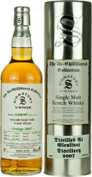 Виски Signatory Vintage, "The Un-Chillfiltered Collection" Glenlivet 10 Years, 2007, metal tube, 0.7 л