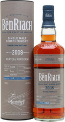 Виски Benriach, "Cask Bottling" Peated Port Cask 9 Years (cask #2047), 2008, in tube, 0.7 л