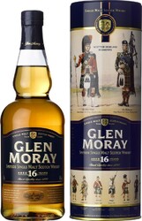 Виски Glen Moray 16 years, in tube, 0.7 л