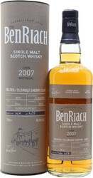 Виски Benriach, "Cask Bottling" Peated Oloroso Sherry Cask 10 Years (cask #3071), 2007, in tube, 0.7 л