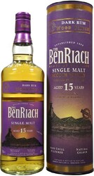 Виски Benriach, Dark Rum Wood Finish 15 years old, in tube, 0.7 л