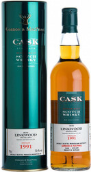 Виски Gordon & MacPhail, "Cask Strength" Linkwood, 1991, in tube, 0.7 л