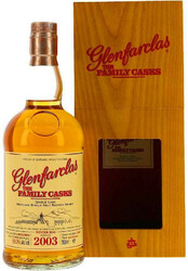 Виски Glenfarclas 2003 "Family Casks" (58,3%), wooden box, 0.7 л