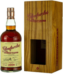 Виски Glenfarclas 2000 "Family Casks" (56%), wooden box, 0.7 л
