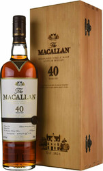 Виски Macallan "Sherry Oak" 40 Years Old, 2016 Release, wooden box, 0.7 л