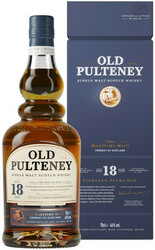 Виски "Old Pulteney" 18 Years Old, gift box, 0.7 л