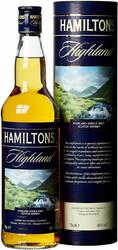 Виски "Hamiltons" Highland Single Malt, in tube, 0.7 л