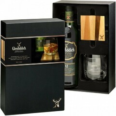 Виски "Glenfiddich", 12 Years Old, gift set with glass and glass mat, 0.7 л