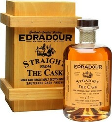 Виски Edradour 13 years, Sauternes Cask Finish, 1999, gift box, 0.5 л