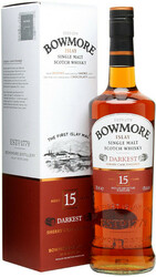 Виски Bowmore, "Darkest" 15 years old, gift box, 0.7 л