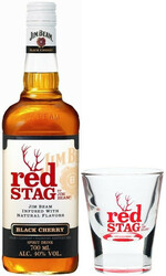 Виски Red Stag "Black Cherry" with plastic glass, 0.7 л