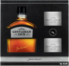 Виски "Gentleman Jack", gift box with 2 glasses, 0.7 л