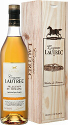 Коньяк "Lautrec" Selection du Domain, wooden box, 0.7 л