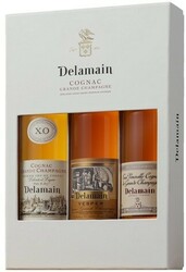 Коньяк Delamain, "Trio" (Pale & Dry, Vesper, Tres Venerable), gift set in box, 200 мл