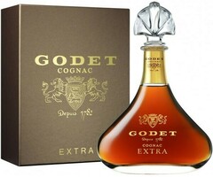 Коньяк Godet, Extra, gift box, 0.7 л