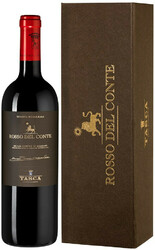 Вино Tasca d'Almerita. "Rosso del Conte" DOC. gift box