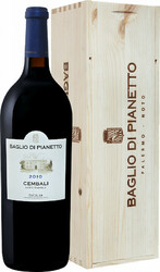 Вино Baglio di Pianetto, "Cembali", Sicilia IGT, 2010, wooden box, 1.5 л