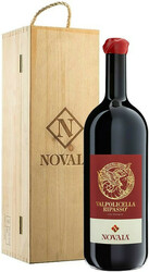 Вино Novaia. Valpolicella Ripasso Classico Superiore DOC. wooden box. 1.5 л