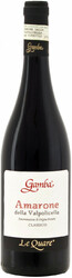 Вино Gamba, "Le Quare" Amarone della Valpolicella DOP Classico, 2013, 375 мл