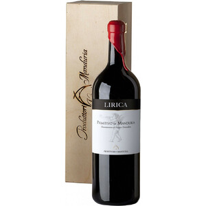 Вино Produttori di Manduria, "Lirica", Primitivo di Manduria DOP, 2019, wooden box, 3 л