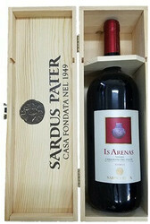 Вино Sardus Pater. "Is Arenas" Carignano del Sulcis DOC Riserva. wooden box. 3 л