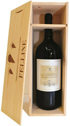 Вино Felline. Primitivo di Manduria DOC. wooden box. 1.5 л