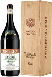 Вино Giacomo Conterno, Barolo "Francia" DOCG, 2015, wooden box, 1.5 л