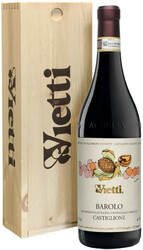 Вино Vietti. Barolo "Castiglione" DOCG. wooden box