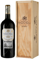 Вино "Herederos del Marques de Riscal" Reserva, Rioja DOC, 2016, wooden box, 1.5 л
