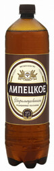 Пиво "Липецкое" Нефильтрованное, ПЭТ, 1.3 л