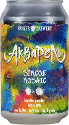 Пиво Panzer Brewery, "Aquarell" Simcoe & Mosaic, in can, 0.33 л